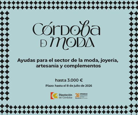 La Diputación impulsa la moda cordobesa con 100.000 euros para consolidar empresas del sector en 2026